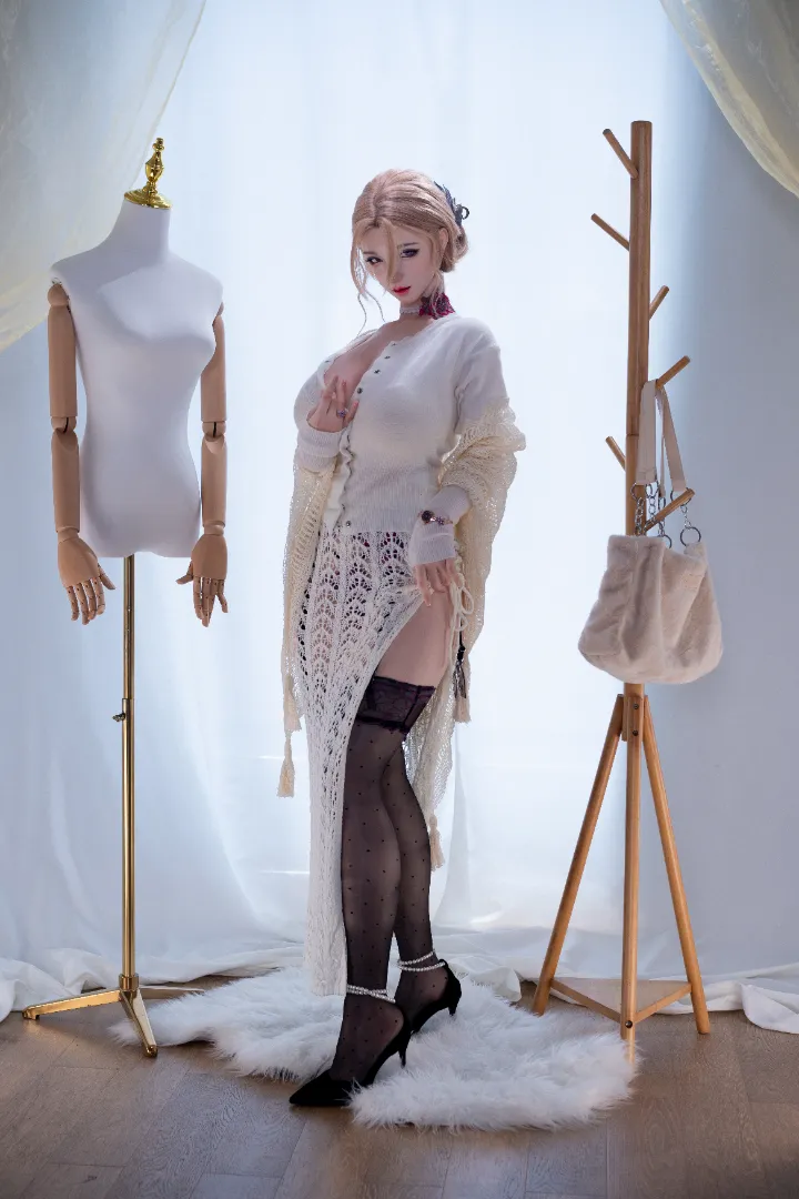 162cm (5ft4) E cup real skin texture silicone Sex Doll Enshio, ROS Head 126B